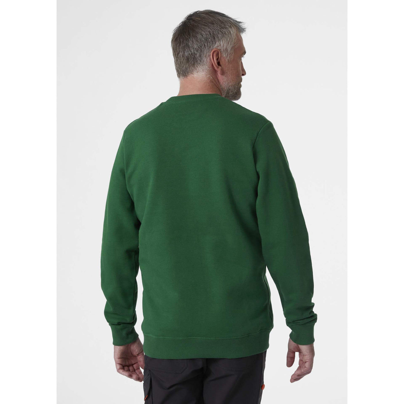 Helly Hansen HH Workwear Graphic Sweatshirt Green 4 On Body 2#colour_green