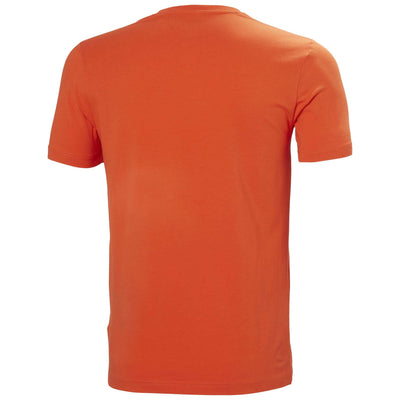 Helly Hansen HH Workwear Graphic T-Shirt Dark Orange 2 Rear #colour_dark-orange