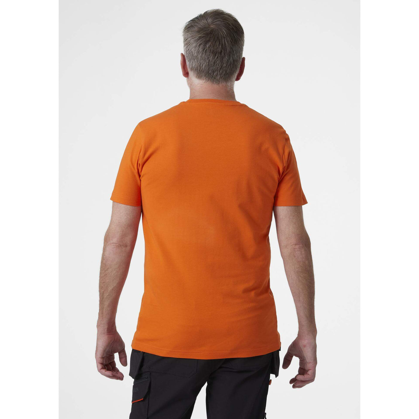 Helly Hansen HH Workwear Graphic T-Shirt Dark Orange 4 On Body 2#colour_dark-orange