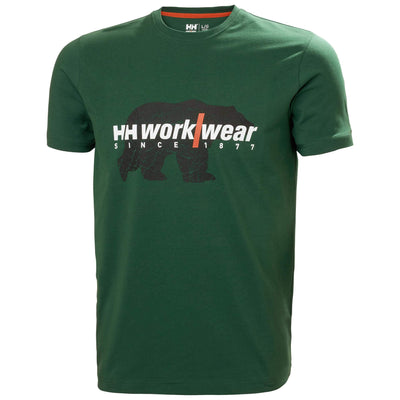 Helly Hansen HH Workwear Graphic T-Shirt Green 1 Front #colour_green