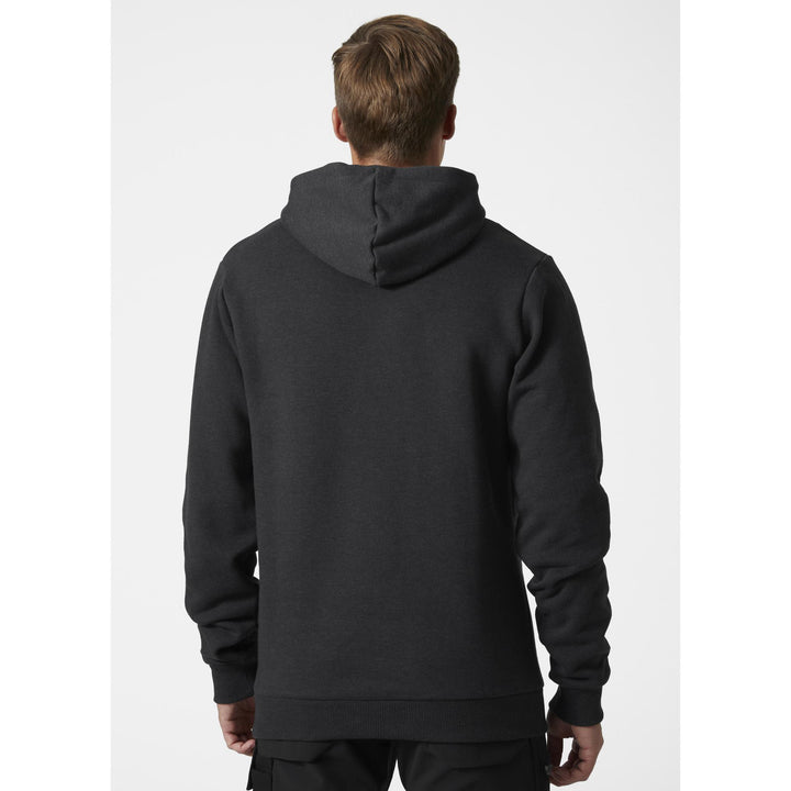 Helly Hansen HHH Workwear Graphic Hoodie Black Melange 4 #colour_black-melange1