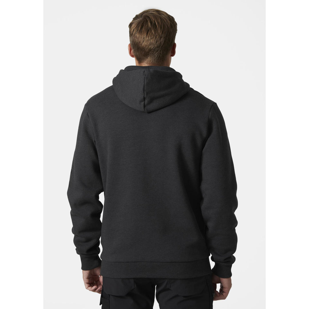 Helly Hansen HHH Workwear Graphic Hoodie Black Melange 2 #colour_black-melange2