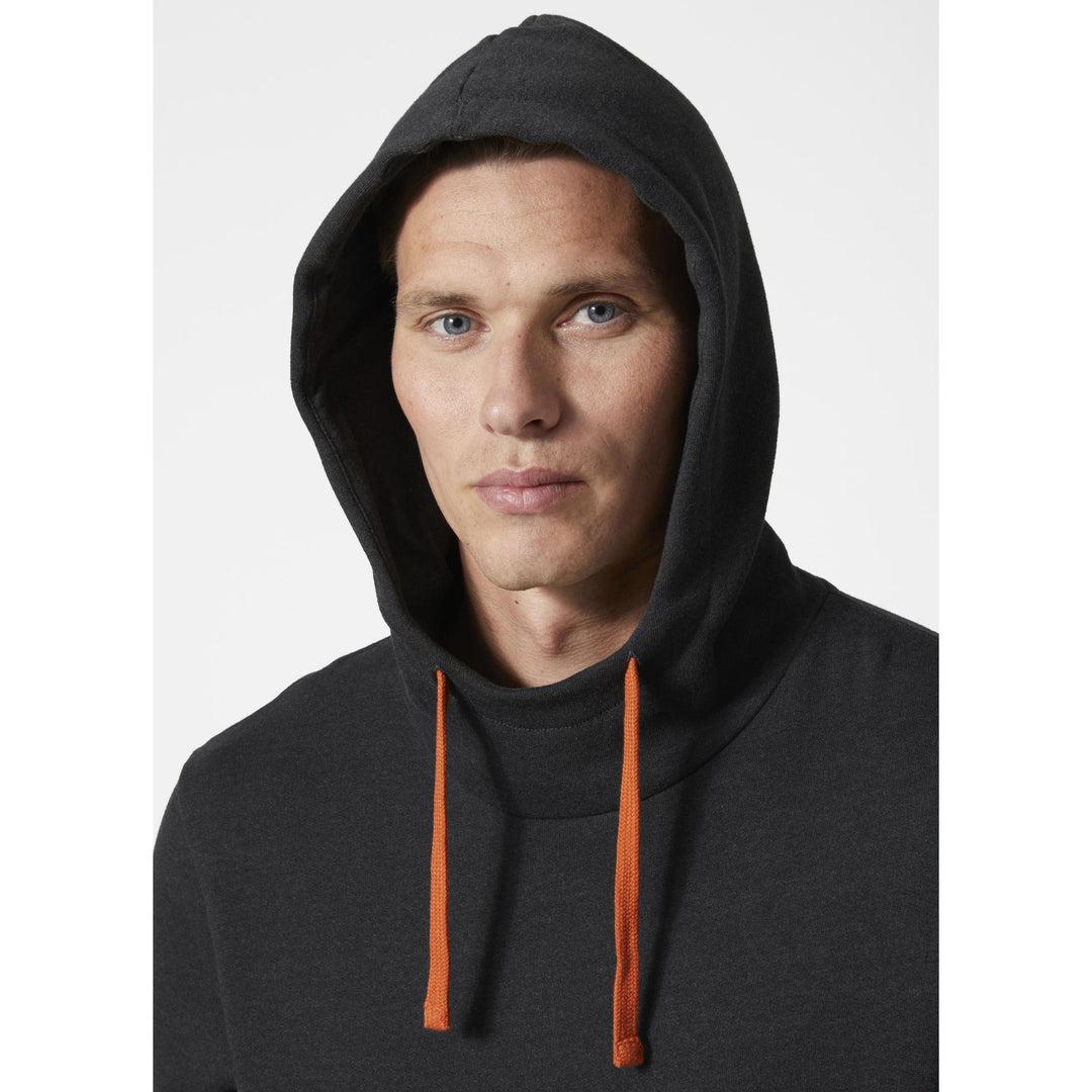 Helly Hansen HHH Workwear Graphic Hoodie Black Melange 2 #colour_black-melange2