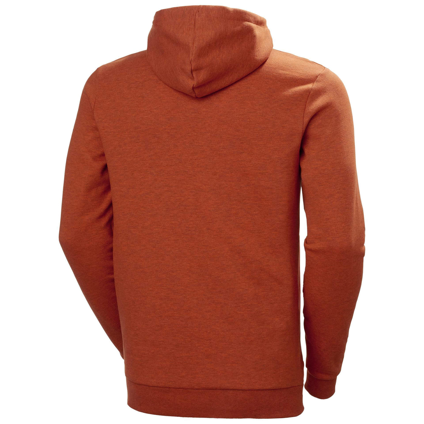 Helly Hansen HHH Workwear Graphic Hoodie Dark Orange Melange 2 Rear #colour_dark-orange-melange