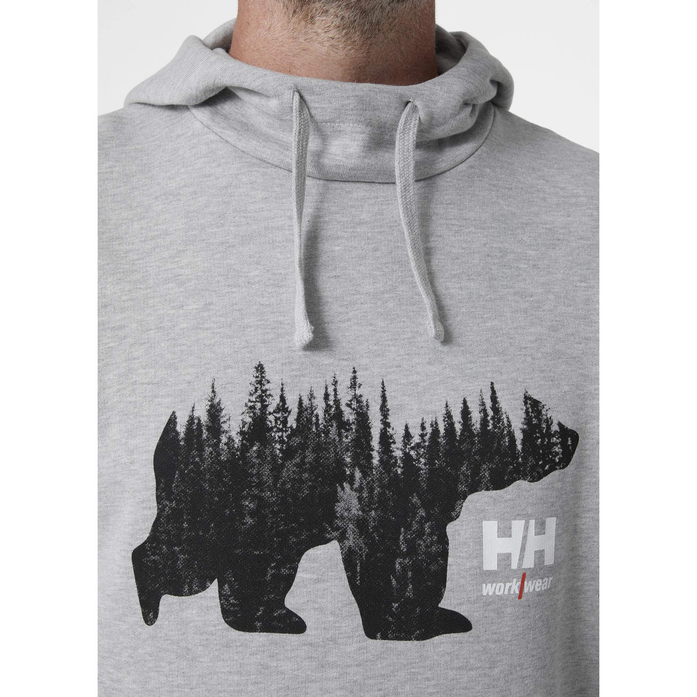 Helly Hansen HHH Workwear Graphic Hoodie Light Grey Melange 5 Feature 1#colour_light-grey-melange