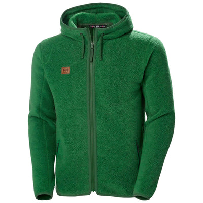 Helly Hansen Heritage Pile Flece Hoodie Green 1 Front #colour_green