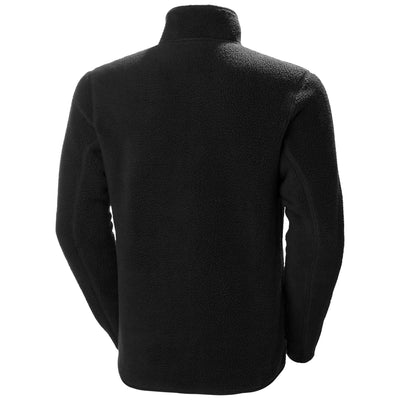 Helly Hansen Heritage Pile Fleece Jacket Black 2 Rear #colour_black