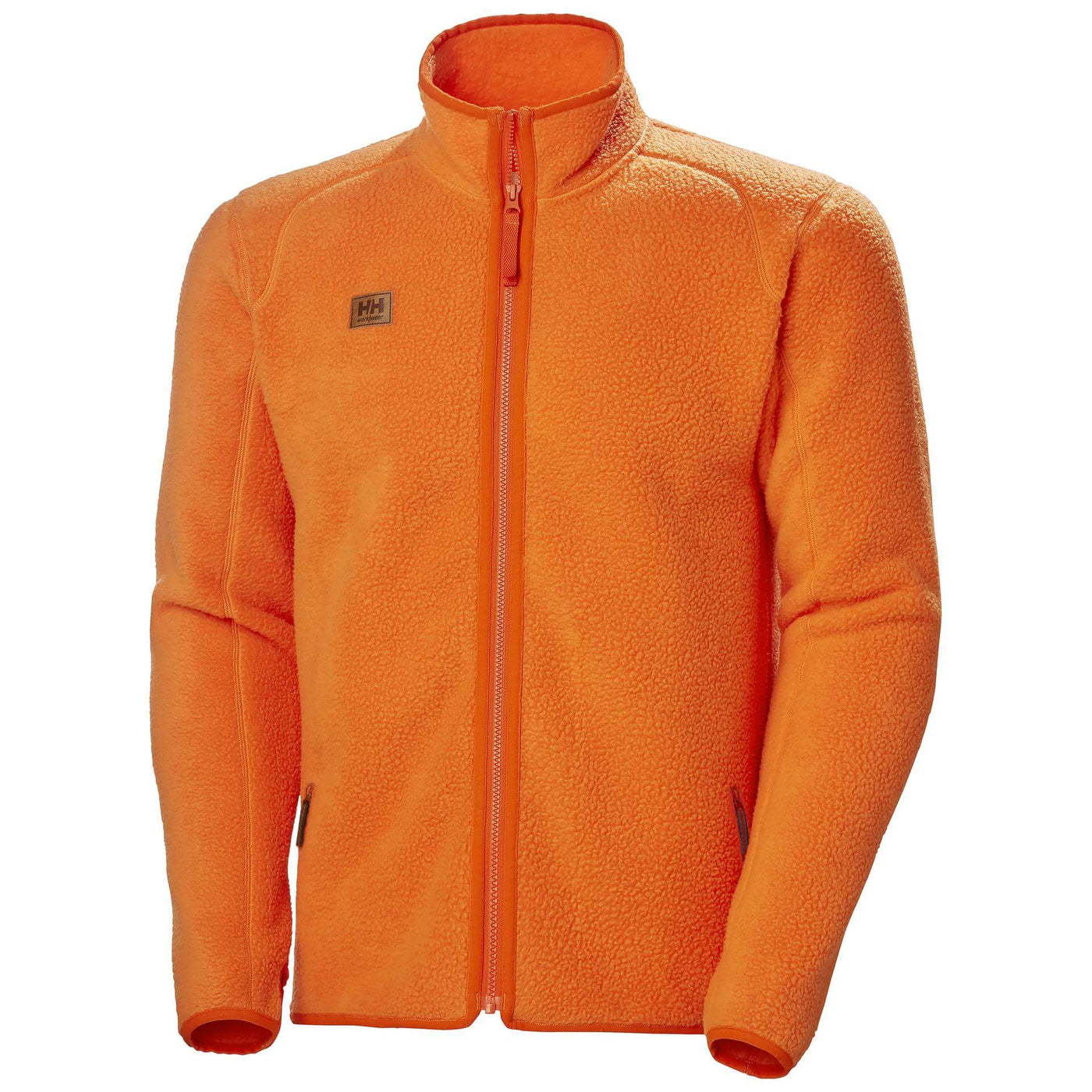 Helly Hansen Heritage Pile Fleece Jacket Dark Orange 1 Front #colour_dark-orange