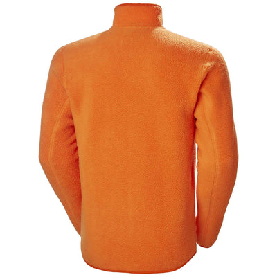 Helly Hansen Heritage Pile Fleece Jacket Dark Orange 2 Rear #colour_dark-orange