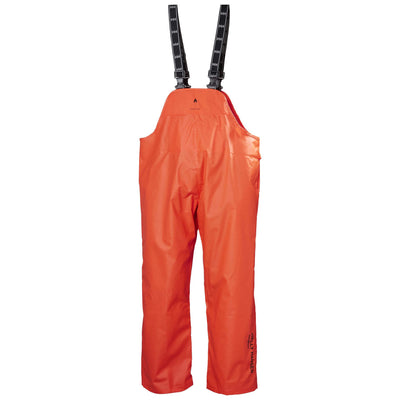 Helly Hansen Horten Flame Retardant Waterproof Bib and Brace Overalls Fluor Orange 1 Front #colour_fluor-orange