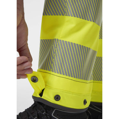 Helly Hansen ICU BRZ Hi Vis Service Work Trousers Class 1 Yellow/Ebony 8 Feature 4#colour_yellow-ebony