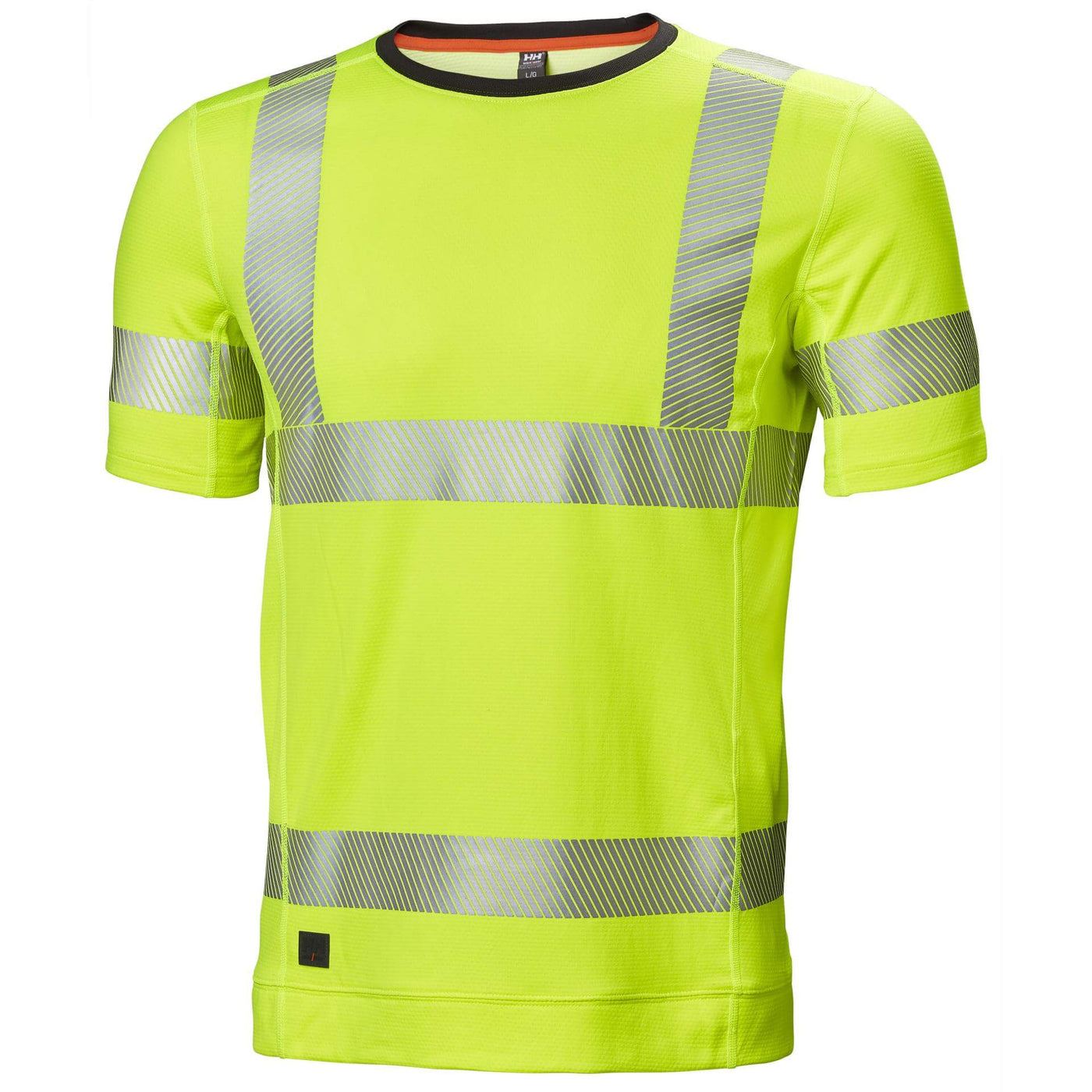Helly Hansen ICU Lifa Active Hi Vis Base Layer T-Shirt Yellow 1 Front #colour_yellow