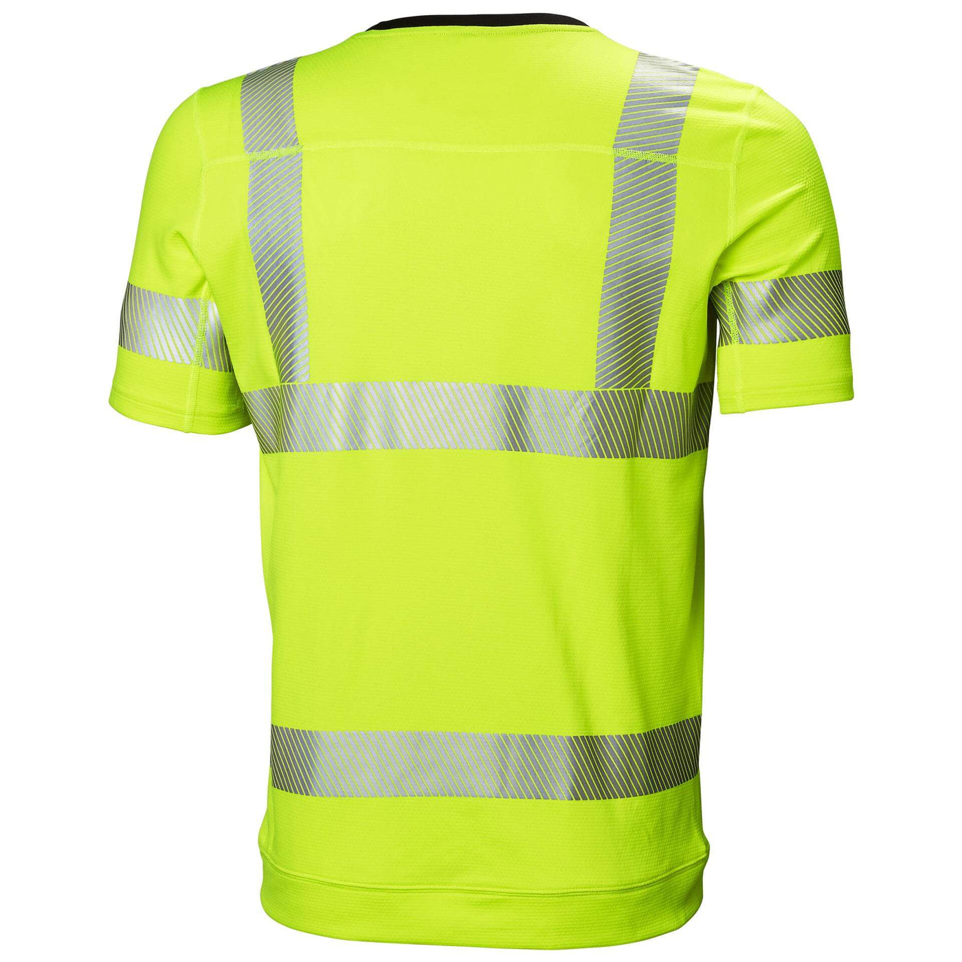 Helly Hansen ICU Lifa Active Hi Vis Base Layer T-Shirt Yellow 2 Rear #colour_yellow