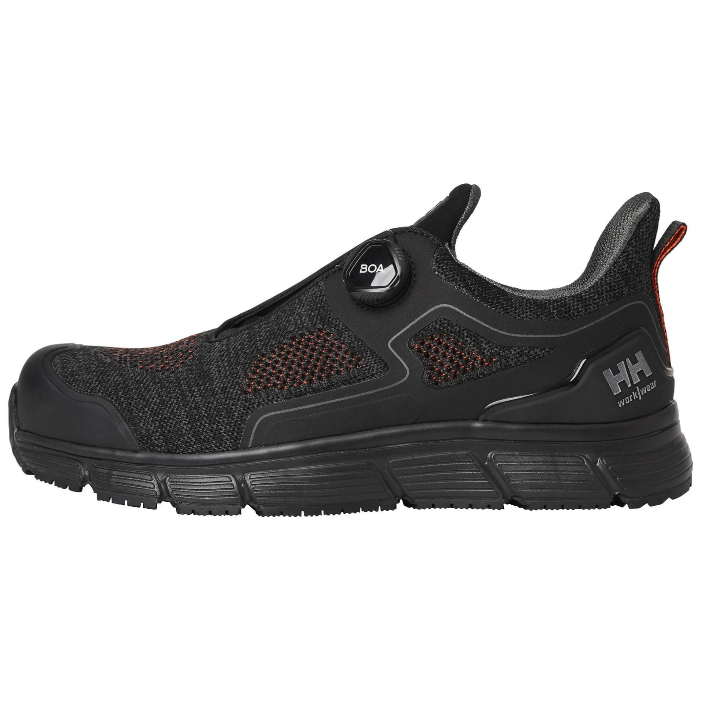 Helly Hansen Kensington Boa Composite Toe Cap Work Safety Shoes S1P Black 1 Front #colour_black