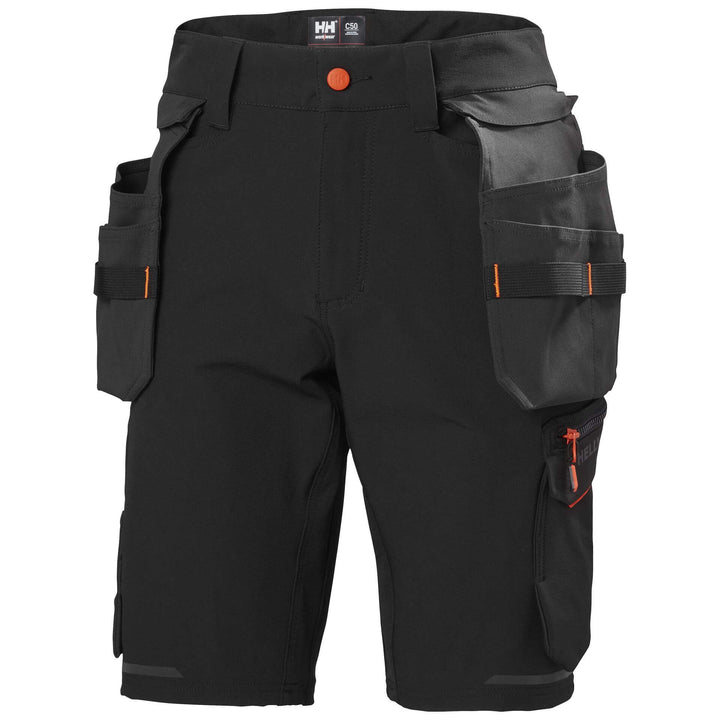 Helly Hansen Kensington Construction Shorts Stretch Black 1 Front #colour_black