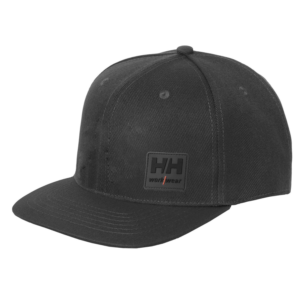 Helly Hansen Kensington Flat Brim Cap Dark Grey Front#colour_dark-grey