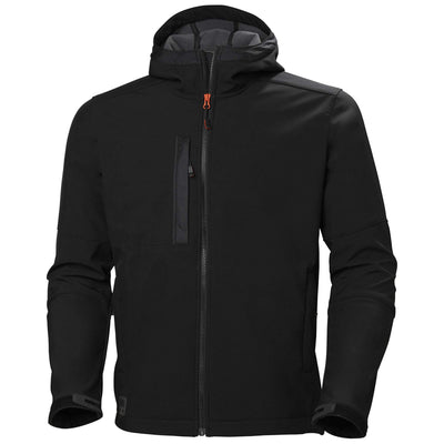 Helly Hansen Kensington Hooded Softshell Jacket Black 1 Front #colour_black