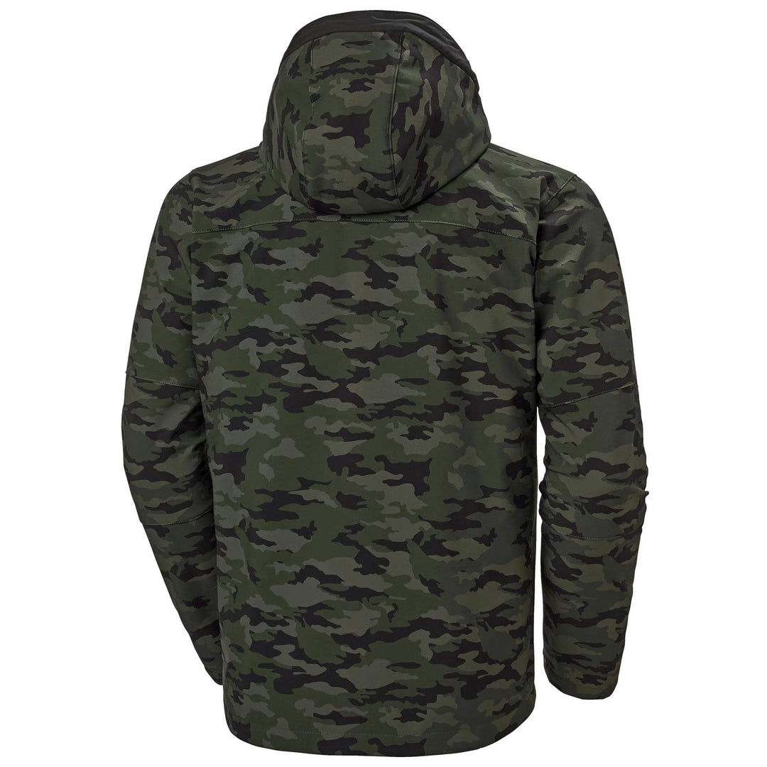 Helly Hansen Kensington Hooded Softshell Jacket Camo 2 Rear #colour_camo