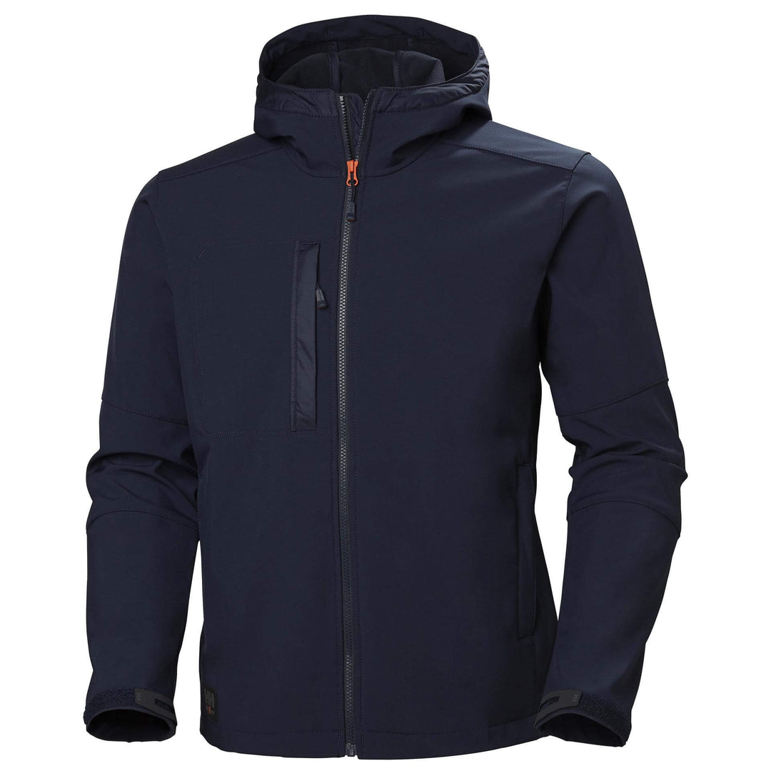 Helly Hansen Kensington Hooded Softshell Jacket Navy 1 Front #colour_navy