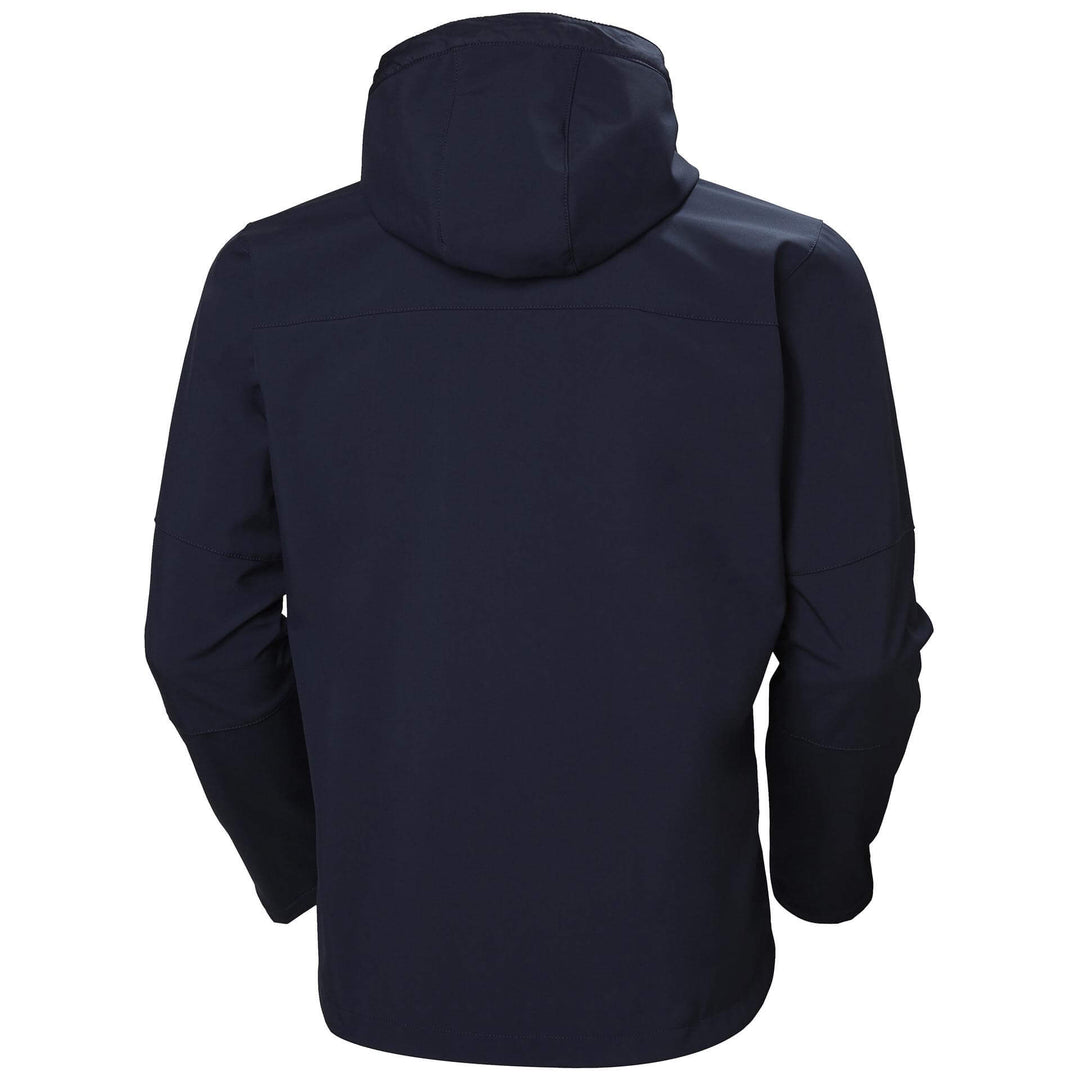 Helly Hansen Kensington Hooded Softshell Jacket Navy 2 Rear #colour_navy