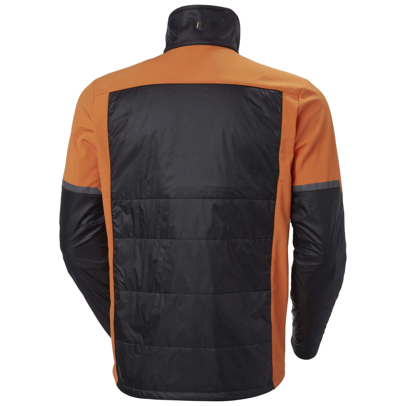 Helly Hansen Kensington Insulated Jacket Black/Dark Orange Back#colour_black-dark-orange