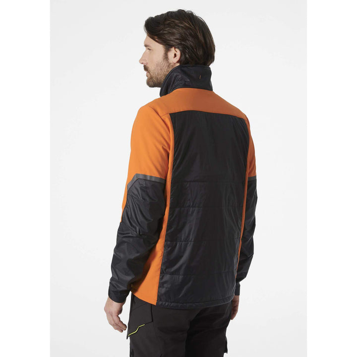 Helly Hansen Kensington Insulated Jacket Black/Dark Orange OnBody 2#colour_black-dark-orange