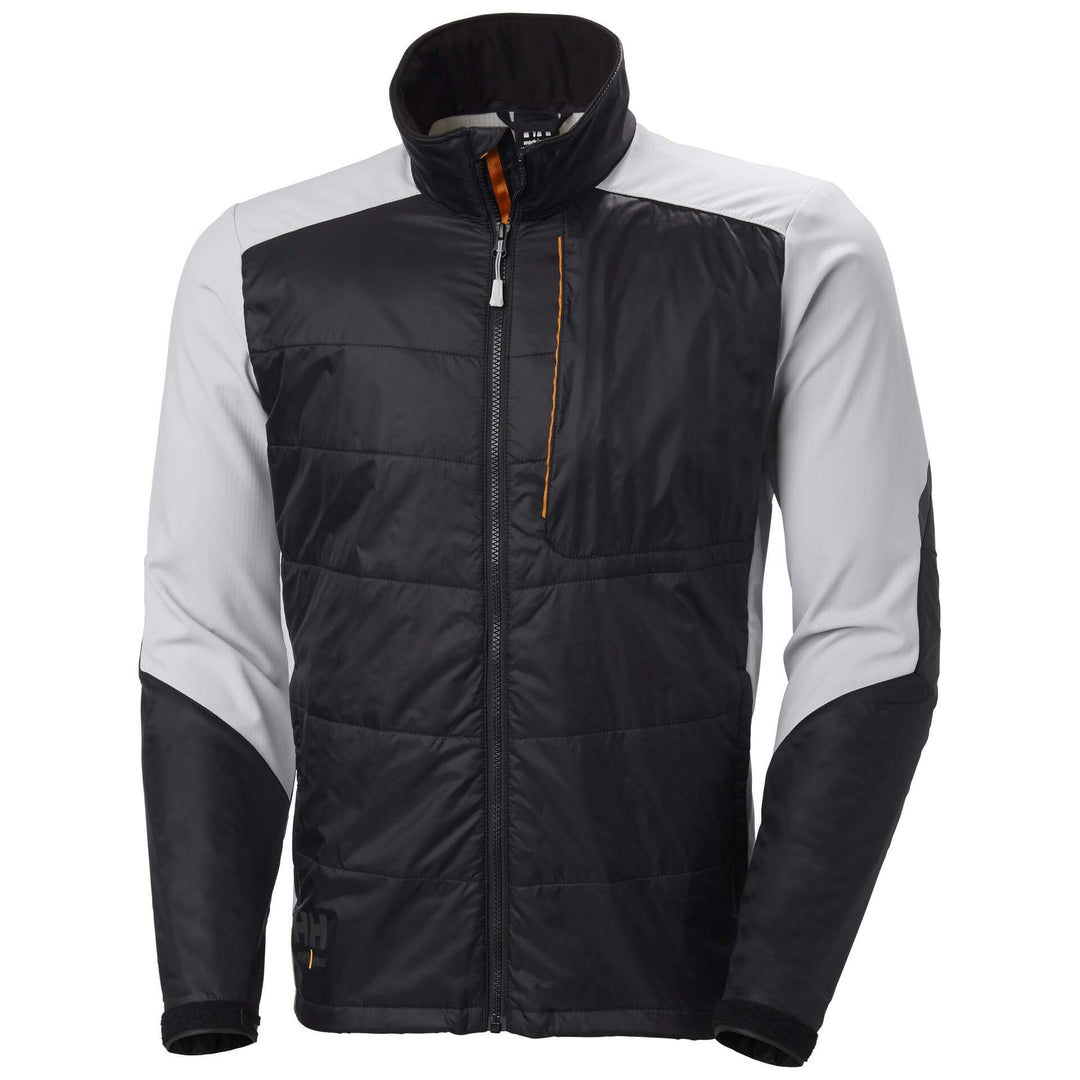 Helly Hansen Kensington Insulated Jacket Black/Grey Front#colour_black-grey