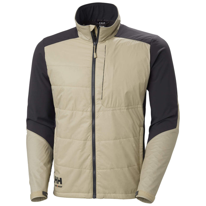 Helly Hansen Kensington Insulated Jacket HH Sandy/Ebony Front#colour_hh-sandy-ebony