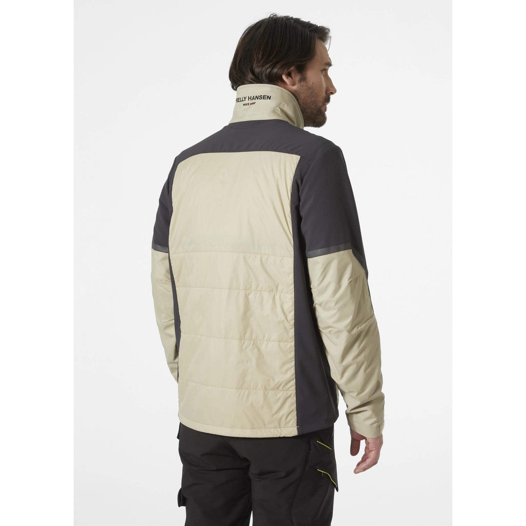 Helly Hansen Kensington Insulated Jacket HH Sandy/Ebony OnBody 2#colour_hh-sandy-ebony