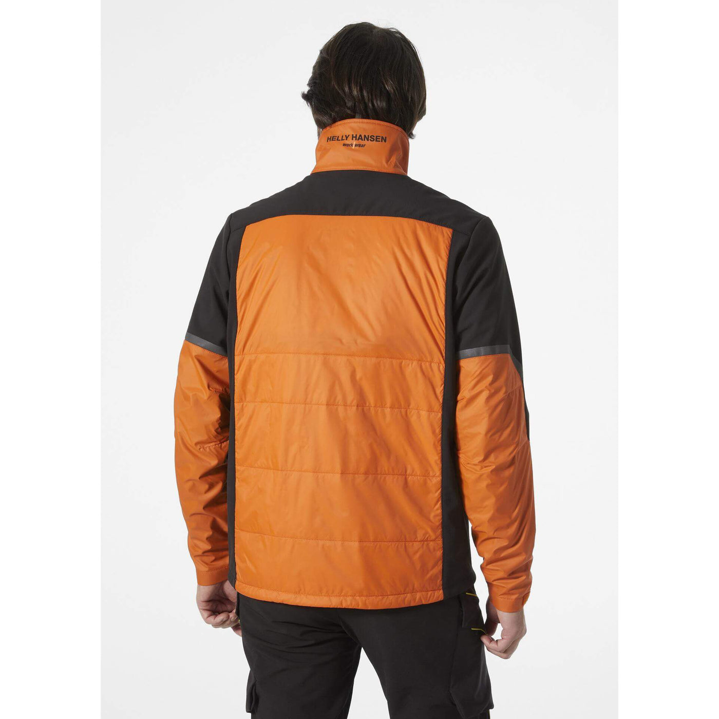 Helly Hansen Kensington Insulated Jacket Orange/Black OnBody 2#colour_orange-black