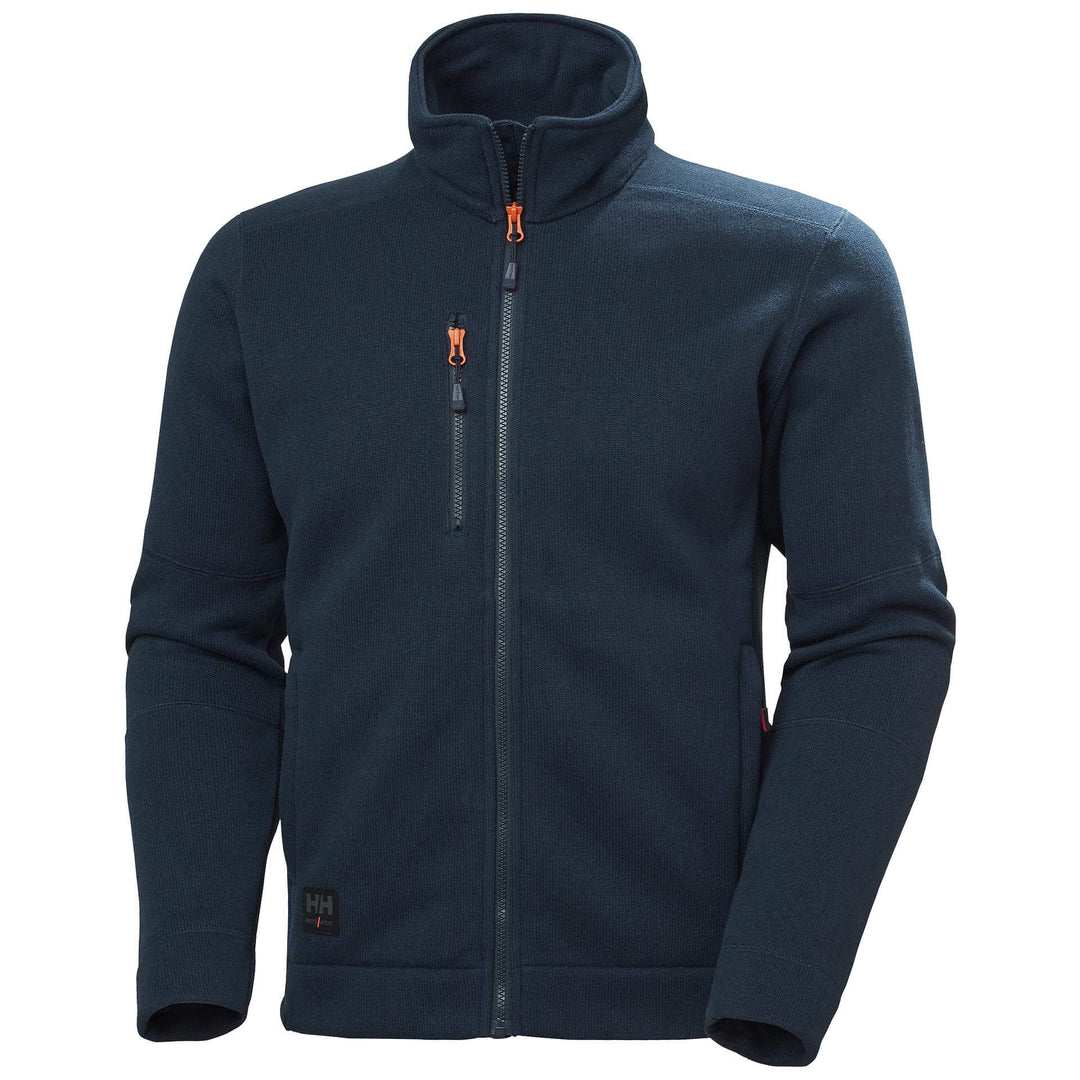 Helly Hansen Kensington Knit Fleece Jacket Navy 1 Front #colour_navy