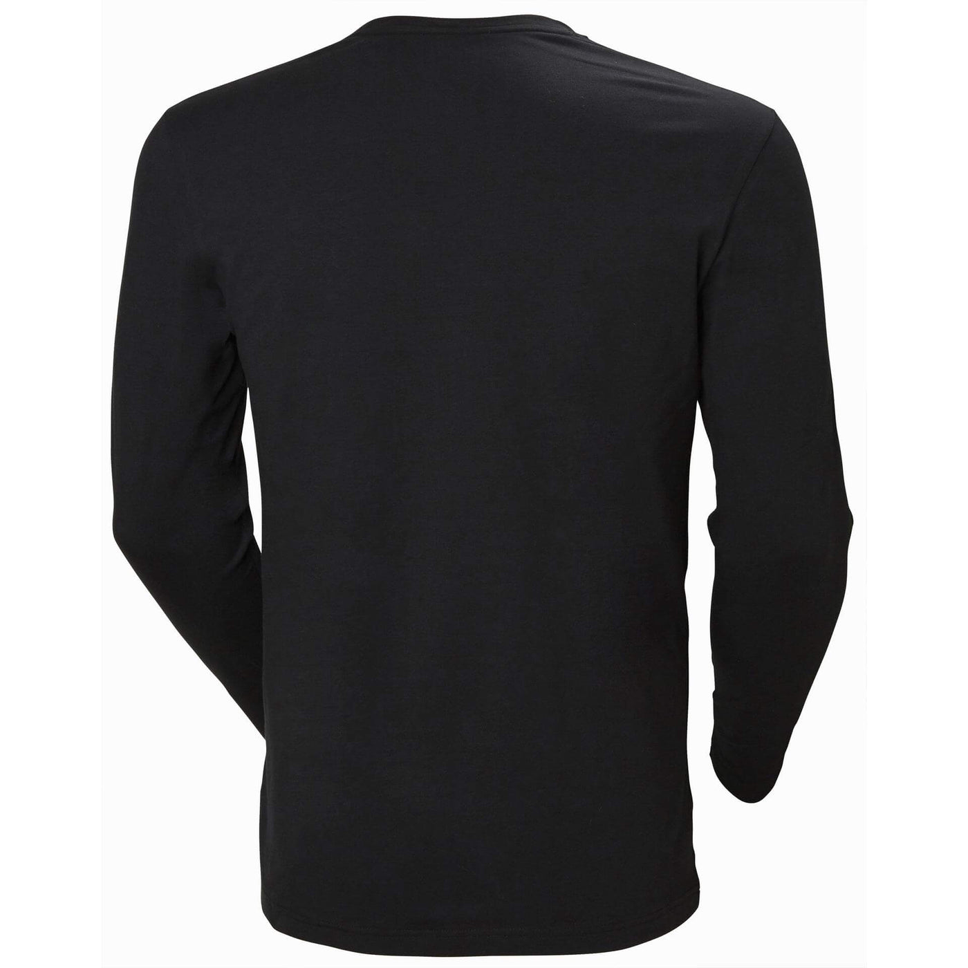 Helly Hansen Kensington Longsleeve T-shirt Black Back#colour_black