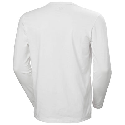 Helly Hansen Kensington Longsleeve T-shirt White 2 Rear #colour_white