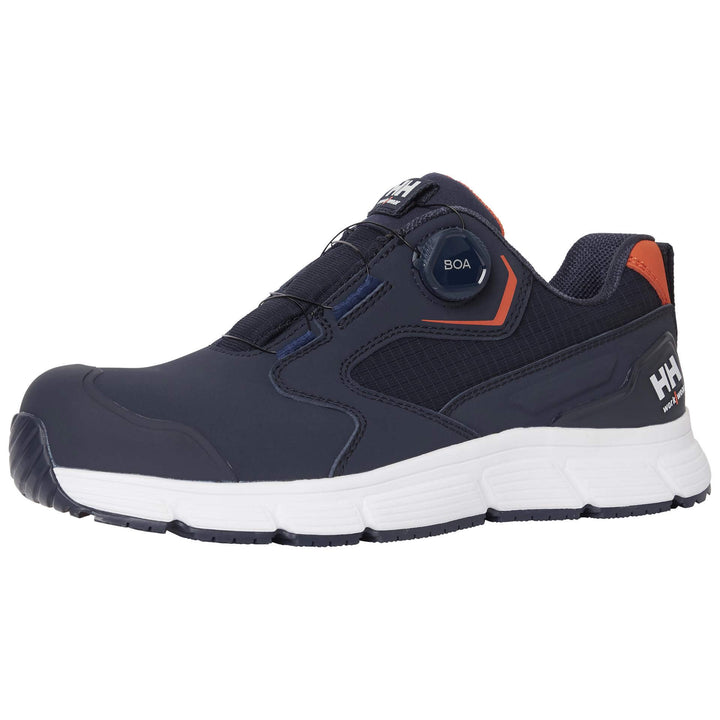 Helly Hansen Kensington MXR Low BOA S3L Composite Toe Safety Shoes Navy/Orange Front#colour_navy-orange