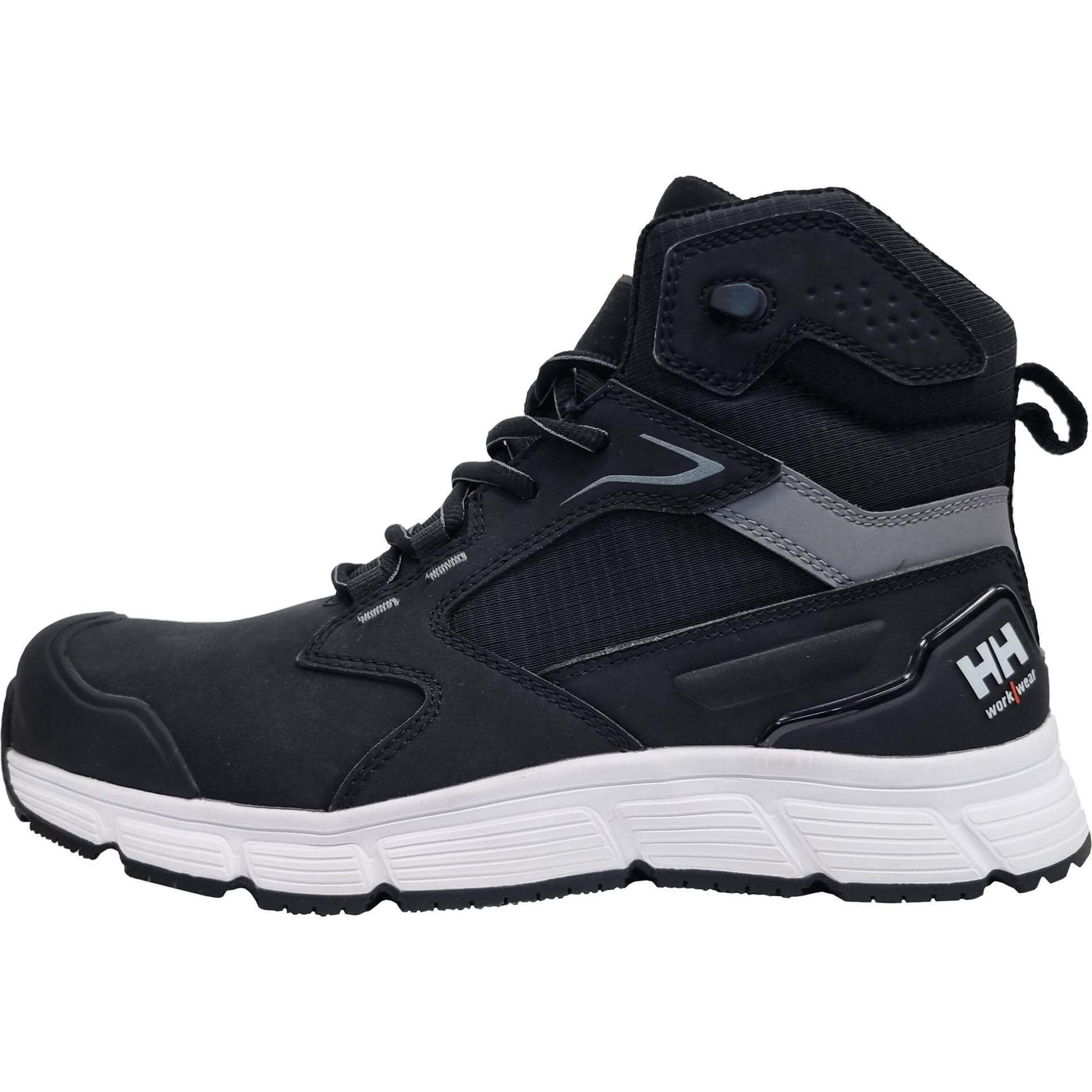 Helly Hansen Kensington MXR Mid S3L Composite Toe Safety Boots Black/White Front#colour_black-white