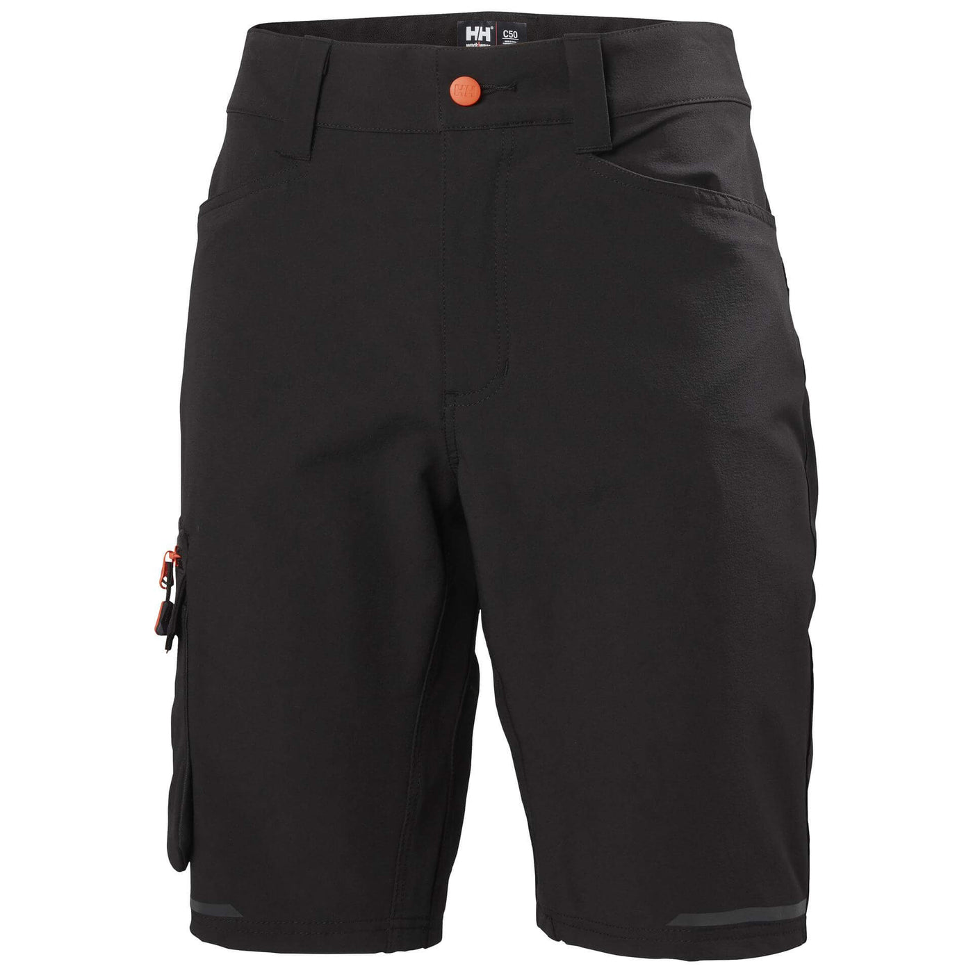 Helly Hansen Kensington Service Stretch Shorts Black 1 Front #colour_black