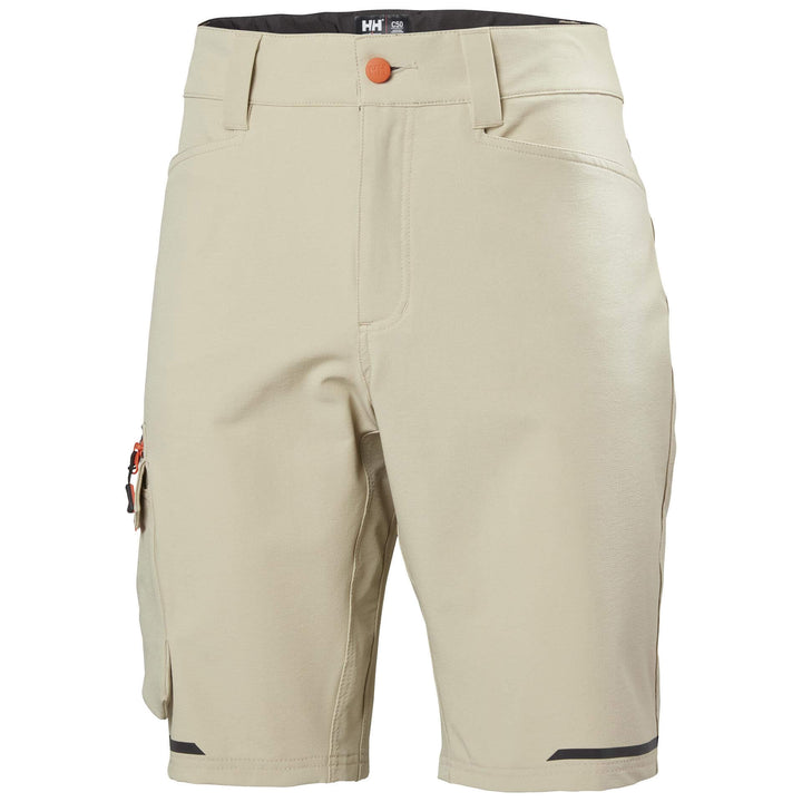 Helly Hansen Kensington Service Stretch Shorts HH Sandy/Ebony 1 Front #colour_hh-sandy-ebony