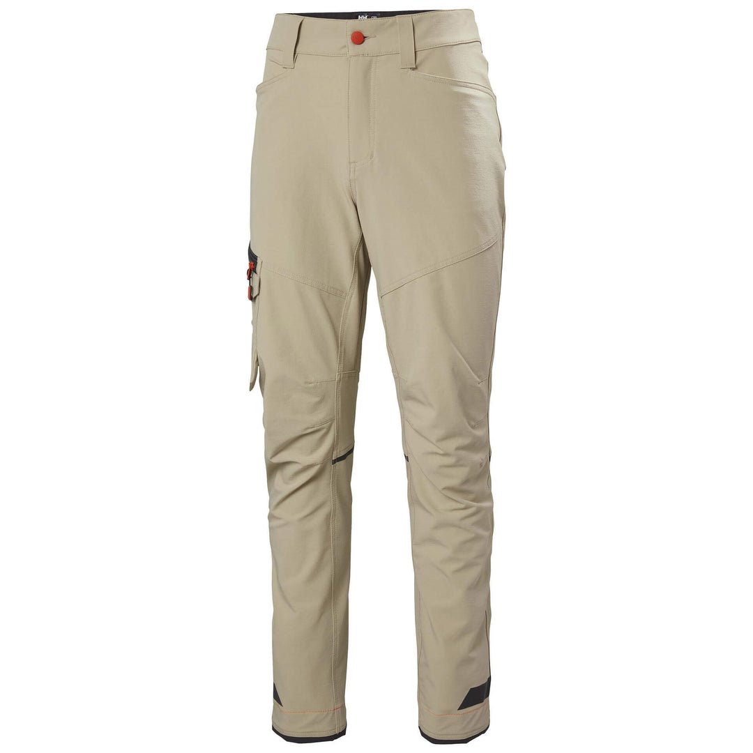 Helly Hansen Kensington Service Stretch Trousers HH Sandy/Ebony 1 Front #colour_hh-sandy-ebony