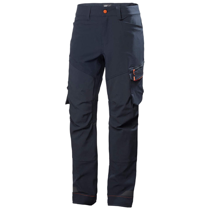 Helly Hansen Kensington Stretch Work Trousers Navy 1 Front #colour_navy