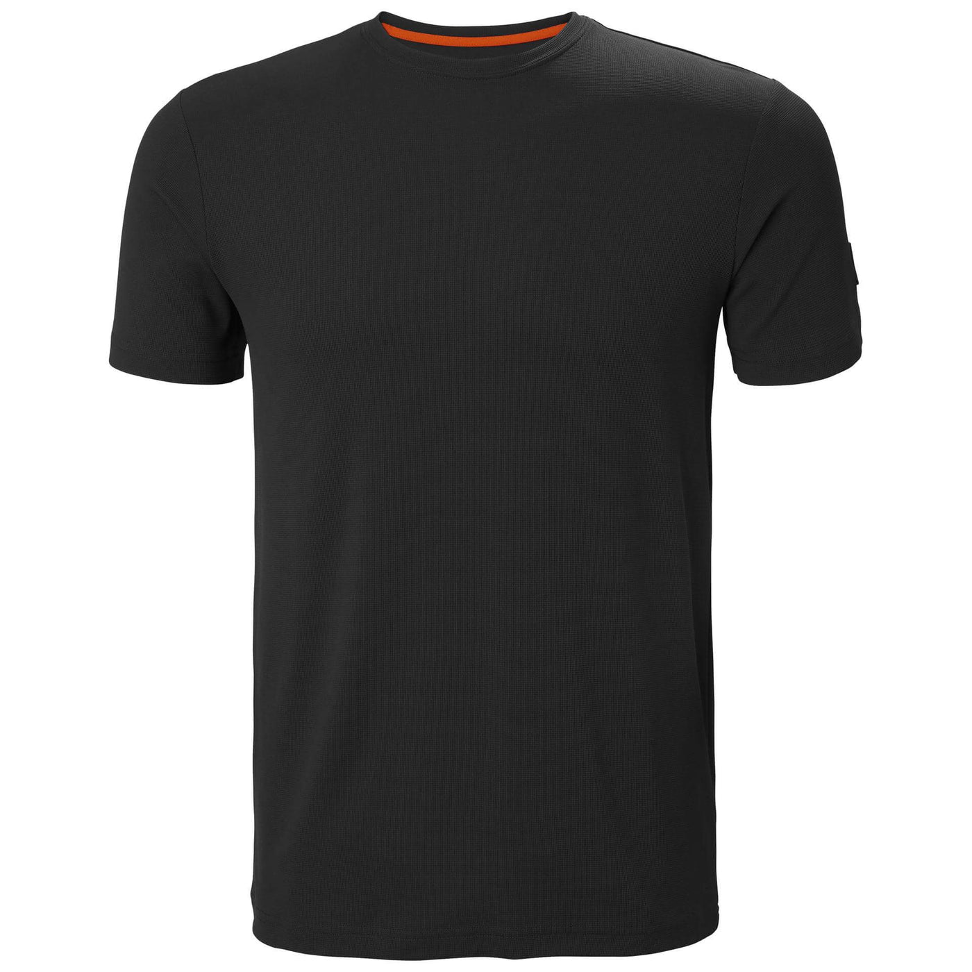 Helly Hansen Kensington Tech Lightweight T-Shirt Black Front#colour_black