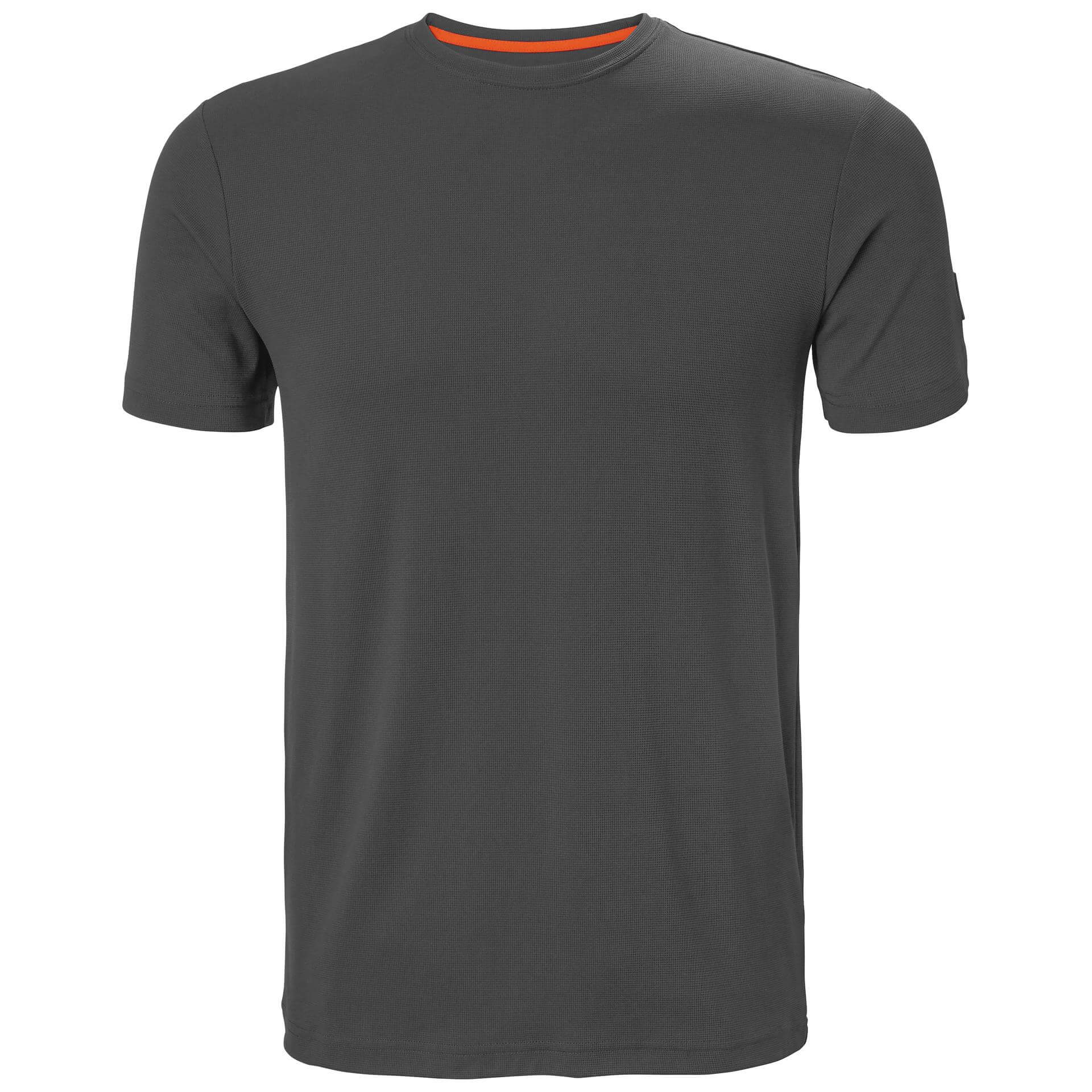 Helly Hansen Kensington Tech Lightweight T-Shirt Ebony Front#colour_ebony