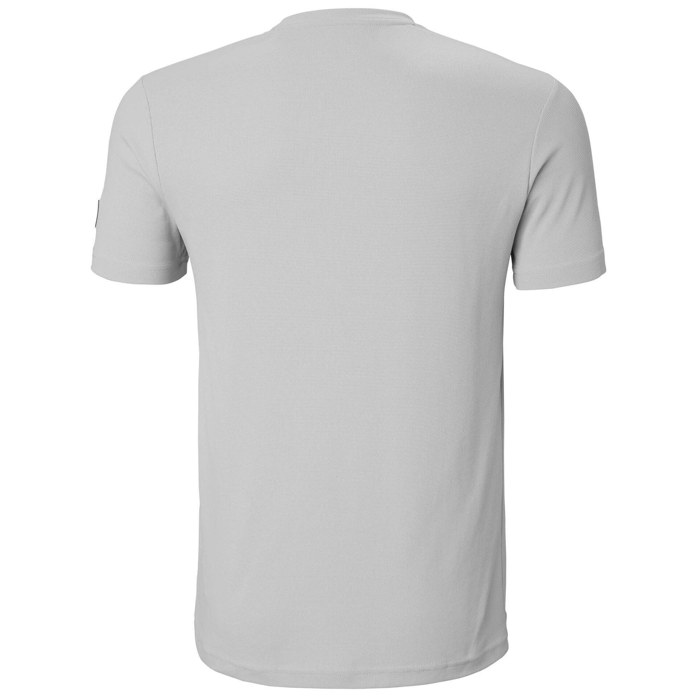 Helly Hansen Kensington Tech Lightweight T-Shirt Mid Grey Back#colour_mid-grey