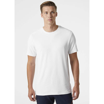 Helly Hansen Kensington Tech Lightweight T-Shirt White OnBody 1#colour_white