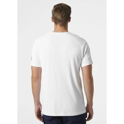 Helly Hansen Kensington Tech Lightweight T-Shirt White OnBody 2#colour_white