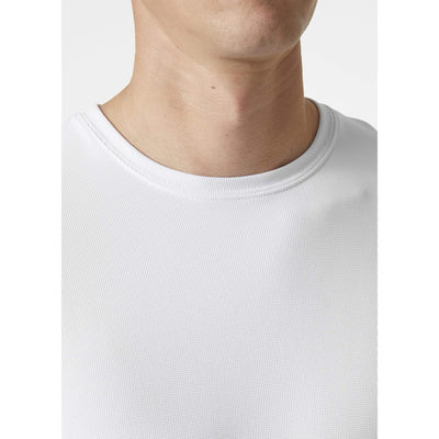 Helly Hansen Kensington Tech Lightweight T-Shirt White Feature 2#colour_white