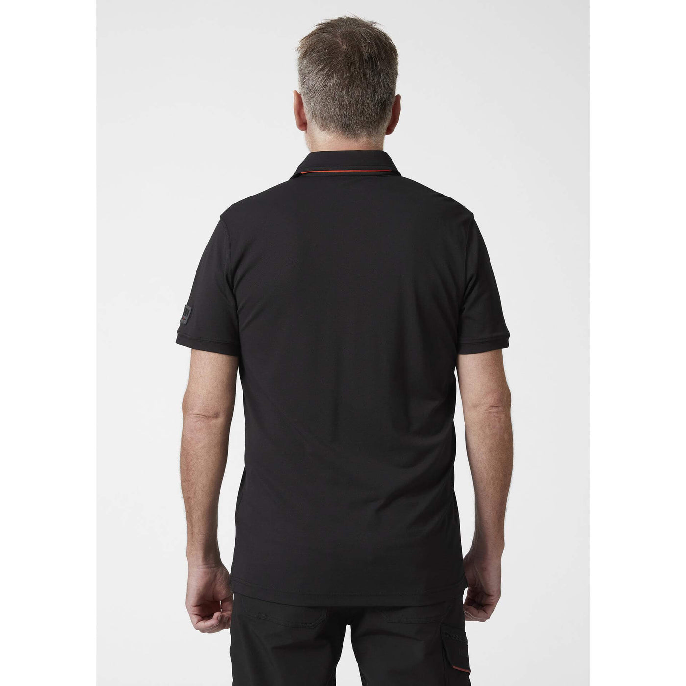 Helly Hansen Kensington Tech Polo Shirt Black 4 On Body 2#colour_black