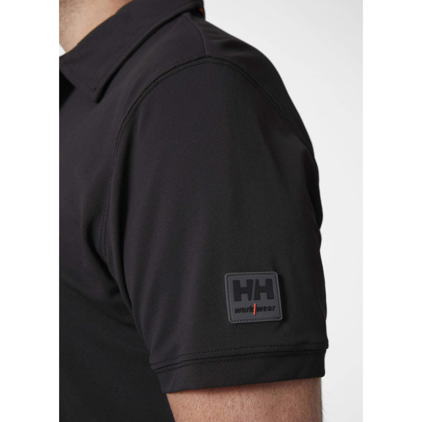 Helly Hansen Kensington Tech Polo Shirt Black 5 Feature 1#colour_black