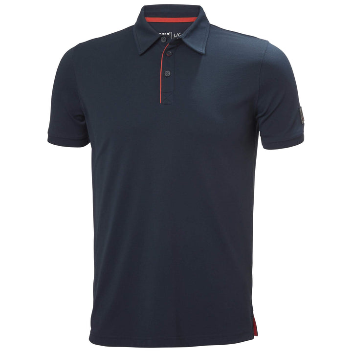 Helly Hansen Kensington Tech Polo Shirt Navy 1 Front #colour_navy