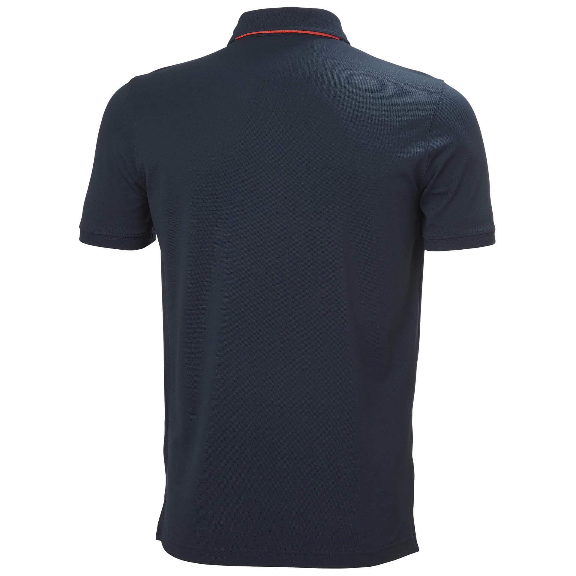 Helly Hansen Kensington Tech Polo Shirt Navy 2 Rear #colour_navy