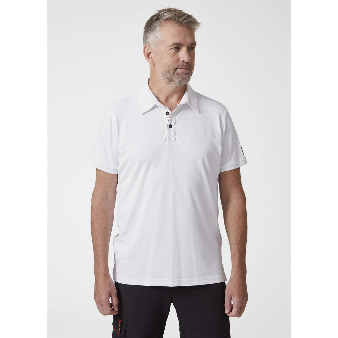 Helly Hansen Kensington Tech Polo Shirt White 3 On Body 1#colour_white